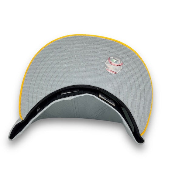 Los Angeles Dodgers 60th 59FIFTY New Era Snow Grey & G Yellow Fitted Hat S Grey UV