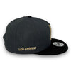 Los Angeles FC New Era 9FIFTY DK Grey & Black Snapback Hat Black Botton