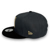 Los Angeles FC New Era 9FIFTY DK Grey & Black Snapback Hat Black Botton