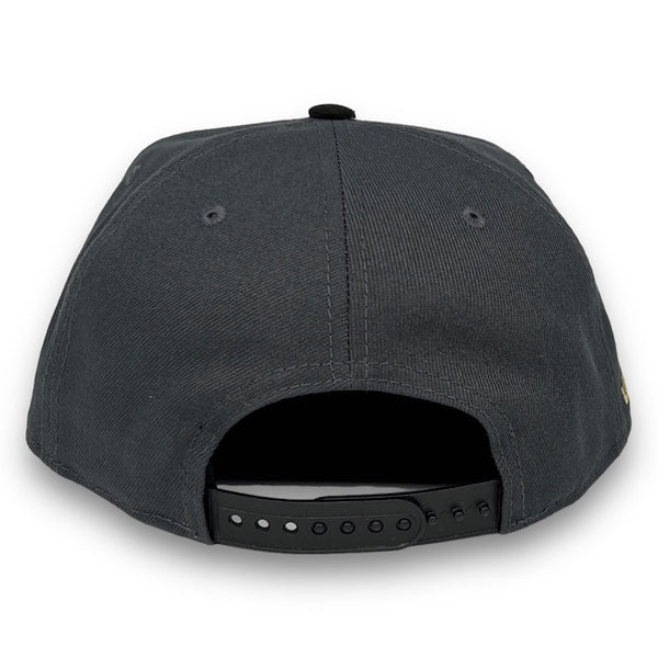 Los Angeles FC New Era 9FIFTY DK Grey & Black Snapback Hat Black Botton