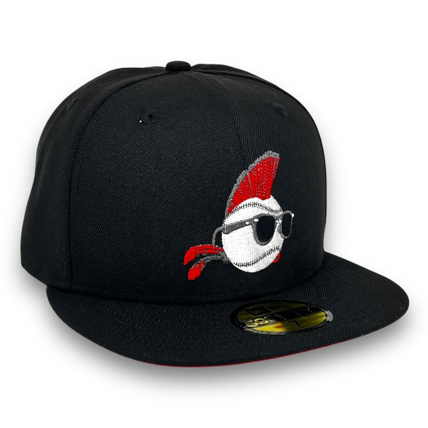 Major League 1989 59FIFTY Black New Era Hat Red UV
