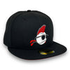 Major League 1989 59FIFTY Black New Era Hat Red UV