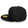 Major League 1989 59FIFTY Black New Era Hat Red UV