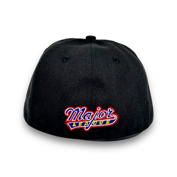 Major League 1989 59FIFTY Black New Era Hat Red UV