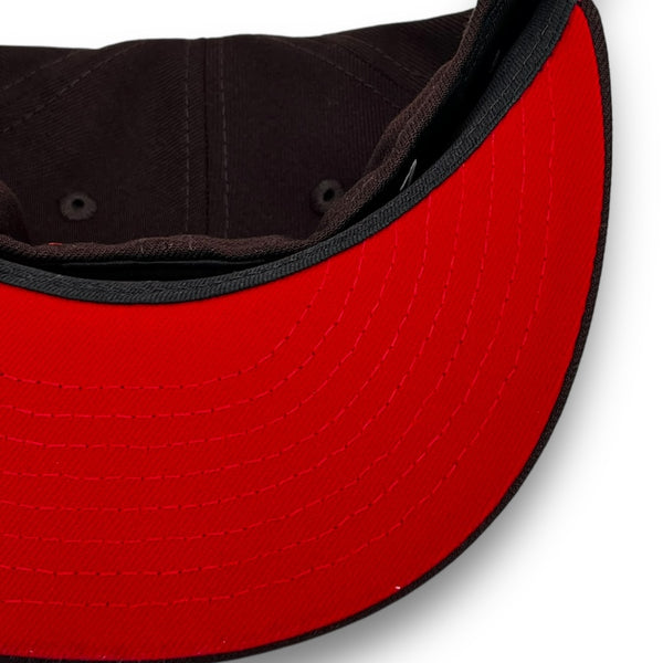 Major League 1989 59FIFTY Brown New Era Hat Red UV