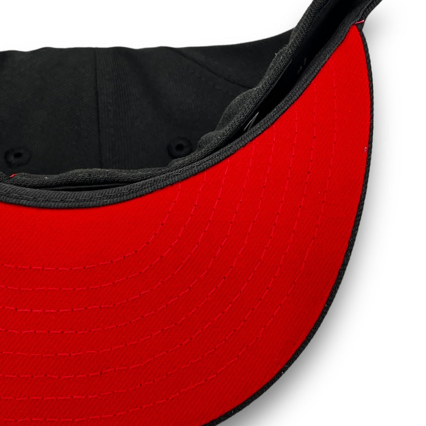 Major League 1989 59FIFTY Black New Era Hat Red UV