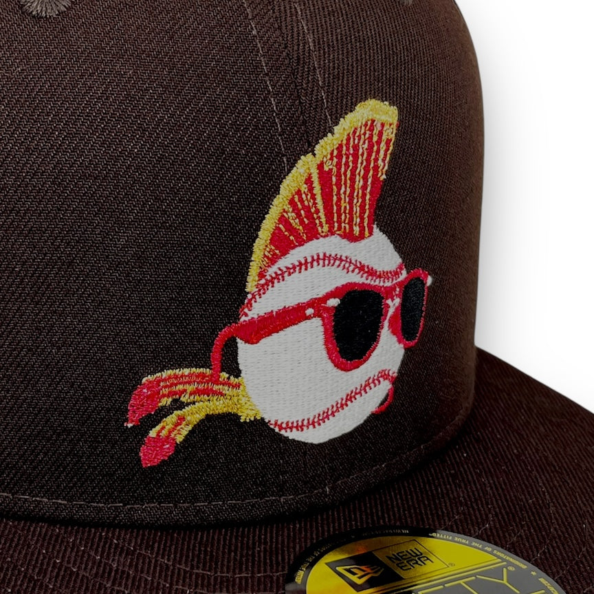 Major League 1989 59FIFTY Brown New Era Hat Red UV