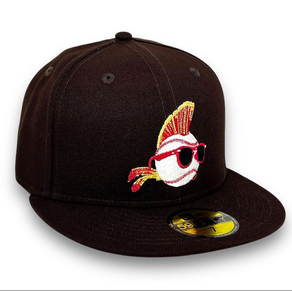 Major League 1989 59FIFTY Brown New Era Hat Red UV