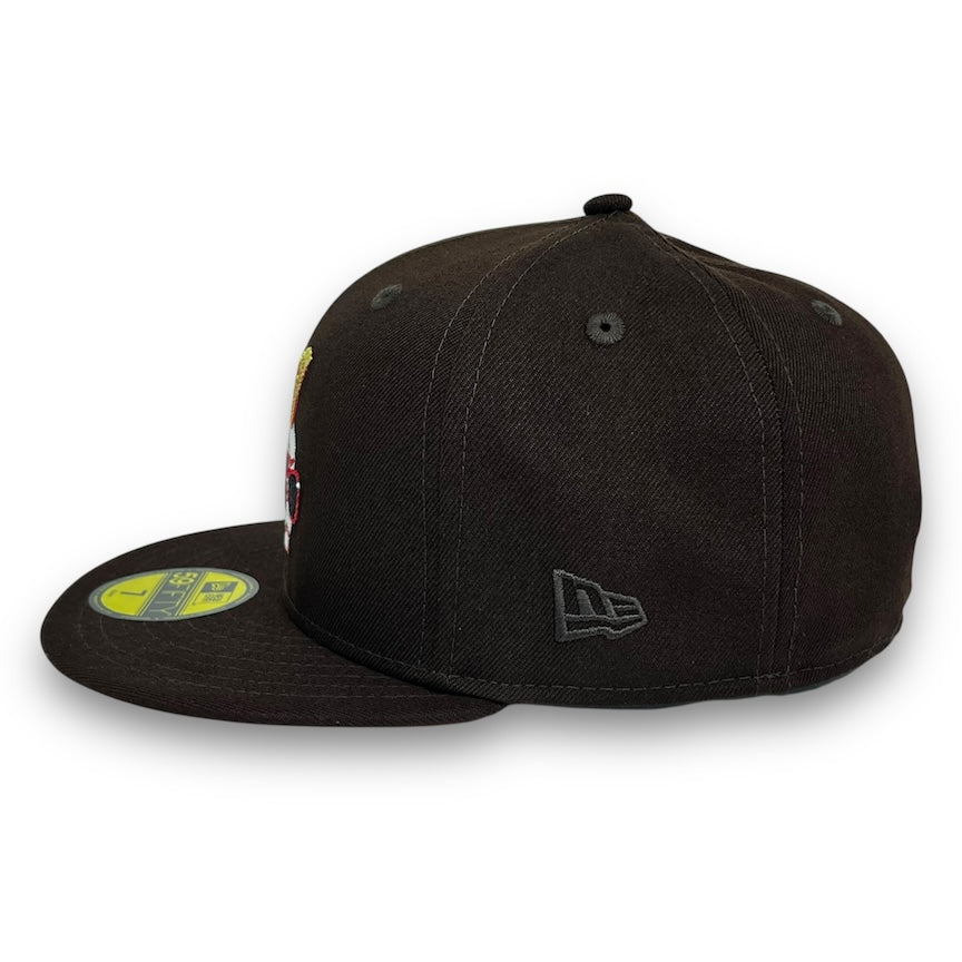 Major League 1989 59FIFTY Brown New Era Hat Red UV