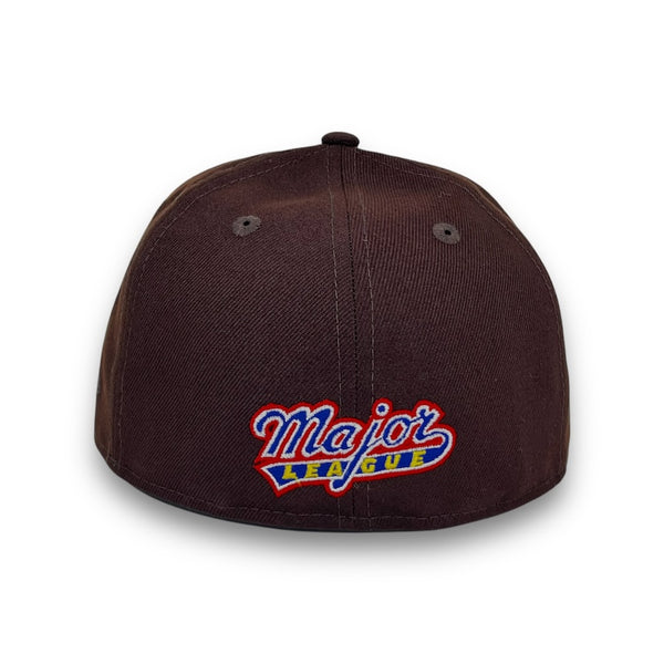 Major League 1989 59FIFTY Brown New Era Hat Red UV