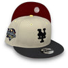 Mets 00 WS 9FIFTY New Era Stone & Graphite Snapback Hat H Red Bottom