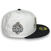 Mets 15 WS 59FIFTY New Era White & Graphite Hat Snow Grey UV