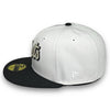 Mets 15 WS 59FIFTY New Era White & Graphite Hat Snow Grey UV