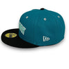 Mets 25th Anni. 59FIFTY New Era T Green & Black Fitted Hat Snow Grey Bottom