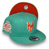 Mets 40th 9FIFTY Clear Mint Snapback Hat Orange UV
