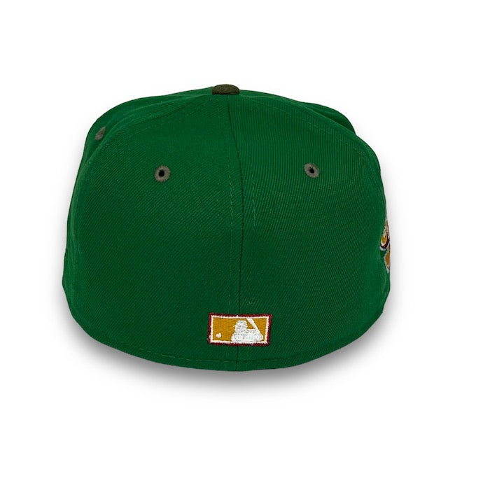 Green Oakland Athletics Pinstripe Green Bottom New Era 9FIFTY Snapback