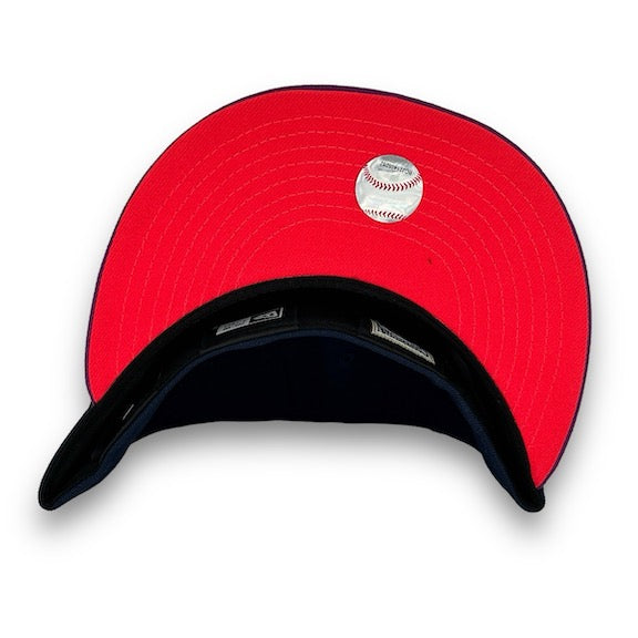 Mets 40th Anni. New Era 59FIFTY O. Blue & Purple Hat Lava Red Bottom