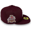 Mets 40th Anniversary 59FIFTY New Era Maroon Fitted Hat