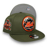 Mets 40th New Era 9FIFTY Olive Snapback Hat