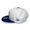 Mets 50th 9FIFTY New Era White & Blue Snapback Hat