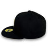 Mets 50th Anni. 59FIFTY New Era Black Fitted Hat Gold Bottom