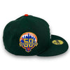 Mets 50th Anni. 59FIFTY New Era Dk Green Fitted Hat Silver Bottom
