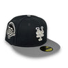 Mets 50th Anni. 59FIFTY New Era Graphite & Grey Fitted Hat Grey Bottom