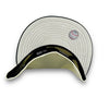 Mets 50th Anni. 59FIFTY New Era Off White & E. Green Fitted Hat Silver Bottom