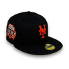 Mets Final Season 59FIFTY New Era Black Fitted Hat Grey Bottom