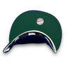 Mets Laurel Side Patch 59FIFTY New Era Blue Fitted Hat C Green Bottom