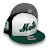 Mets Liberty 9FIFTY New Era  White & Black Snapback Hat Gray Bottom