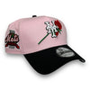 Mets Rose 40th New Era 9FORTY AF Pink & Black Snapback Hat