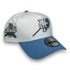 Mets Rose 40th New Era 9FORTY AF White & Sky Blue Snapback Hat