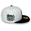 Mets Stadium 59FIFTY New Era White & Black Hat Green UV