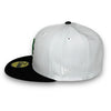 Mets Stadium 59FIFTY New Era White & Black Hat Green UV