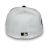 Mets Stadium 59FIFTY New Era White & Black Hat Green UV