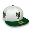 Mets Stadium 59FIFTY New Era White & K Green Fitted Hat