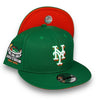 Mets Stadium 9FIFTY Kelly Green Snapback Hat Orange UV