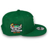 Mets Stadium 9FIFTY Kelly Green Snapback Hat Orange UV