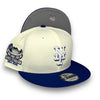 Mets Stadium New Era 9FIFTY Off White & R Blue Snapback Hat