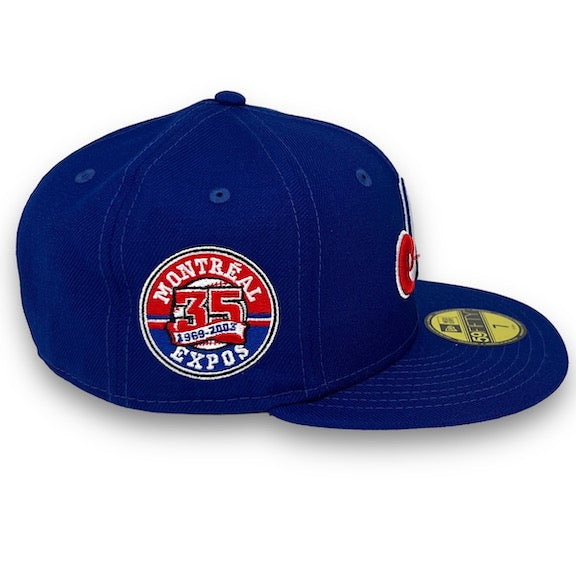 Montreal Expos 35th Anni. New Era 59FIFTY Fitted Royal Blue Hat – USA ...