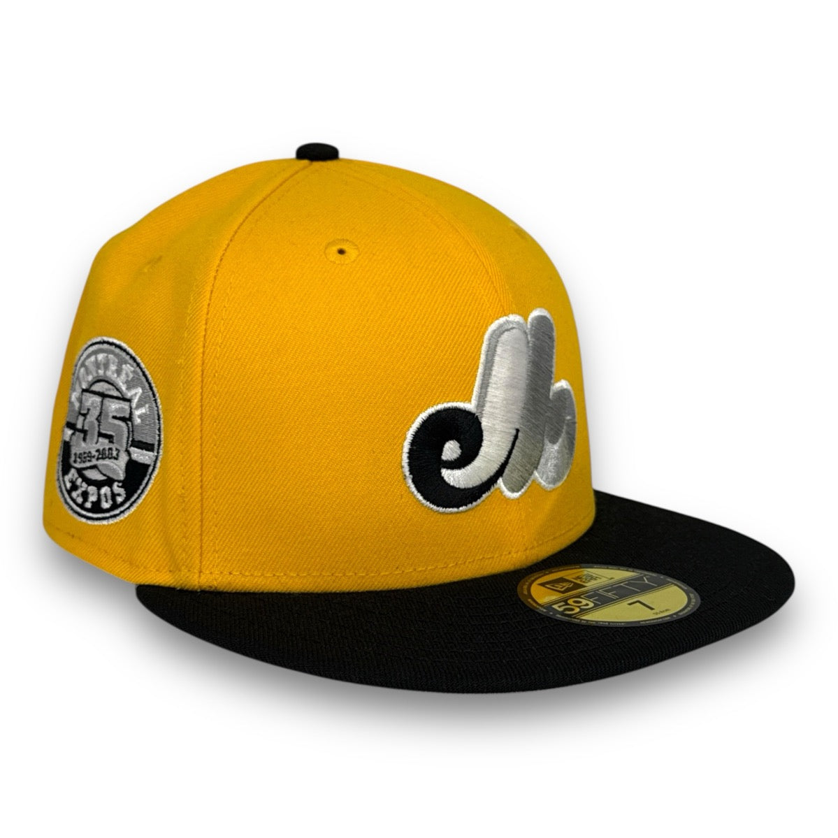 Montreal Expos 59FIFTY New Era Yellow & Black Hat