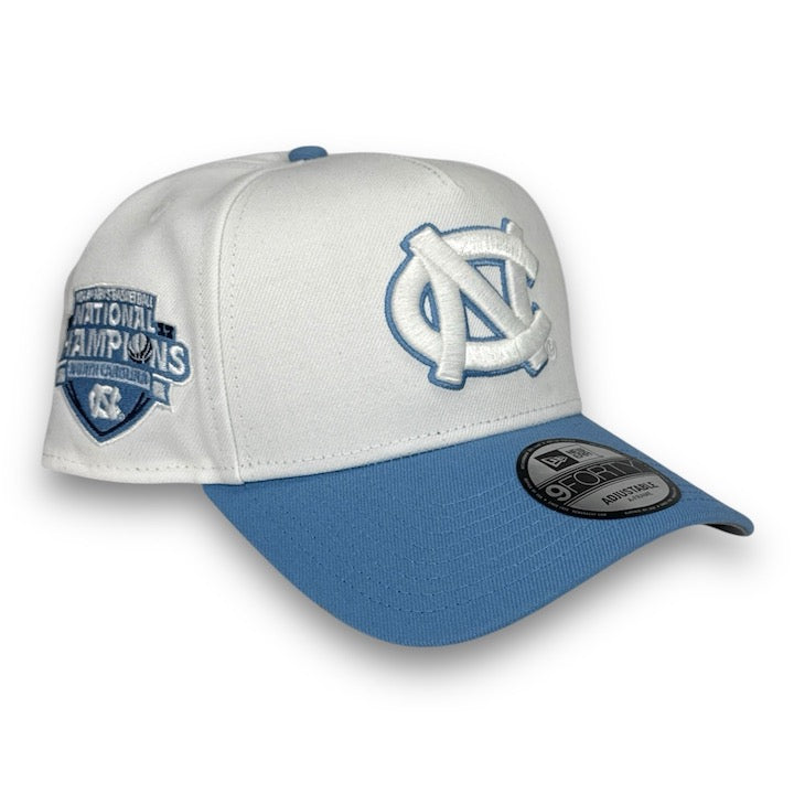NC Tar Heels Champs New Era 9FORTY AF Sky Blue Snapback Hat