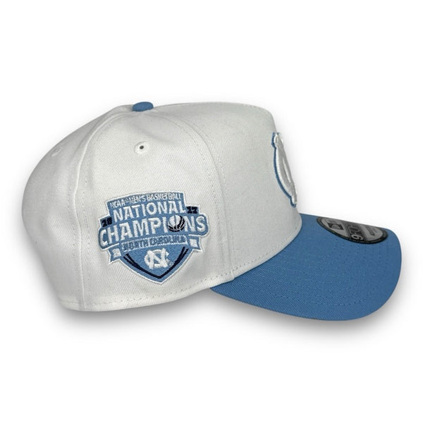 NC Tar Heels Champs New Era 9FORTY AF Sky Blue Snapback Hat