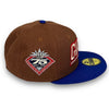 NY Giants 75th Anni. 59FIFTY New Era Brown & Blue Fitted Hat