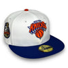 NY Knicks 2 59FIFTY New Era White & Blue Hat