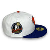 NY Knicks 2 59FIFTY New Era White & Blue Hat