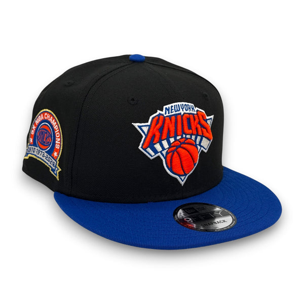 NY Knicks 26 Champs 9FIFTY Black & Blue Snapback Hat
