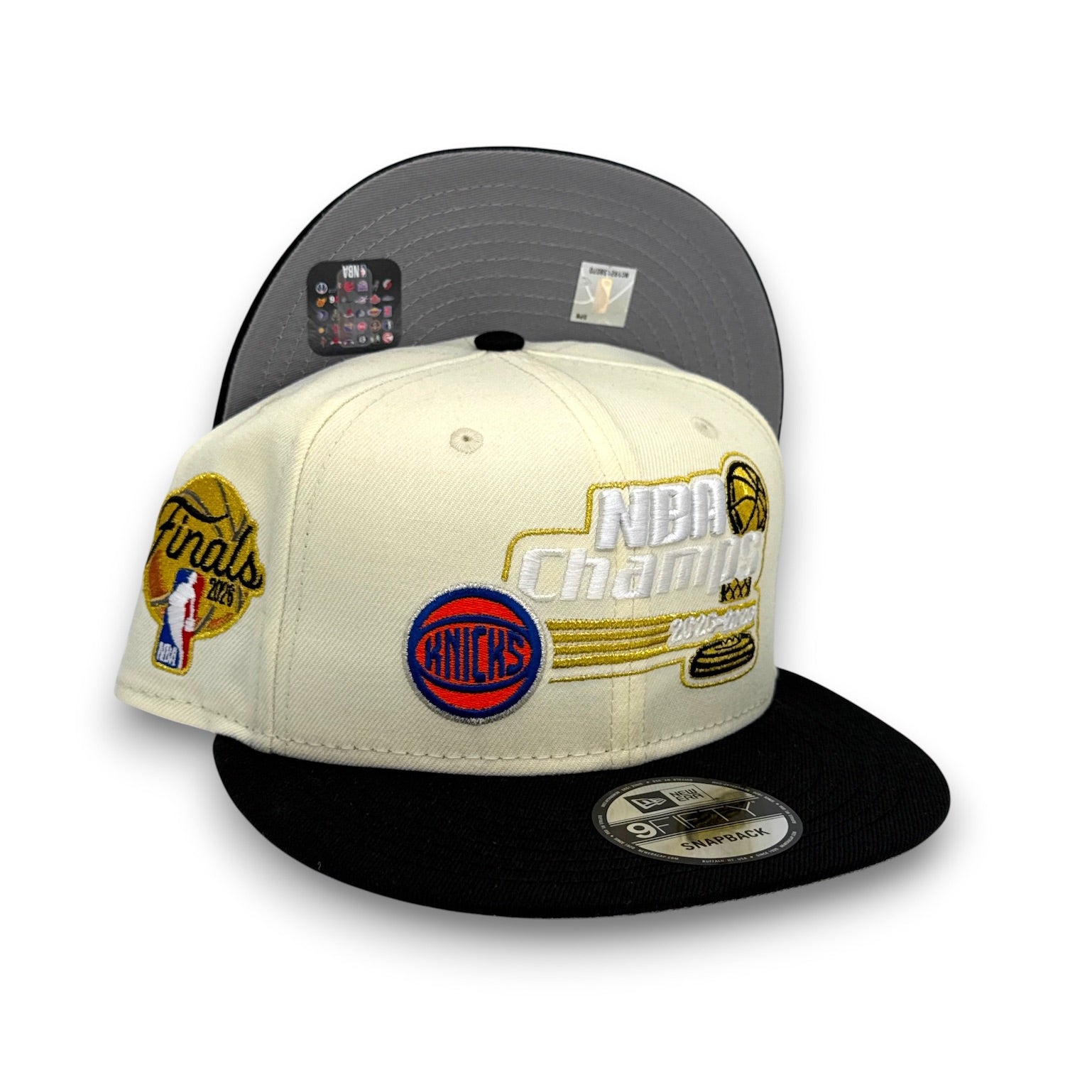 NY Knicks 26 Finals 9FIFTY Chrome Snapback Hat