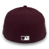 NY Mets 2000 Subway Series 59FIFTY Burgundy Hat